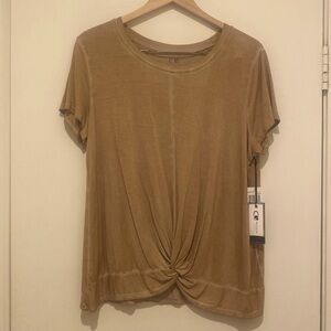 cable & gauge Sport Buttery Soft Dyed Top